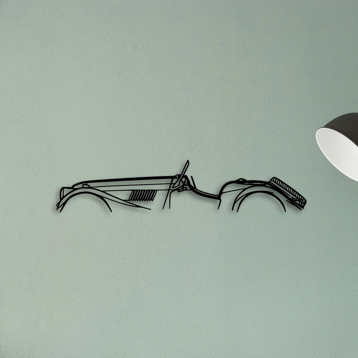 Morgan Plus 8 1975 Classic Silhouette Metal Wall Art - Tinvibe