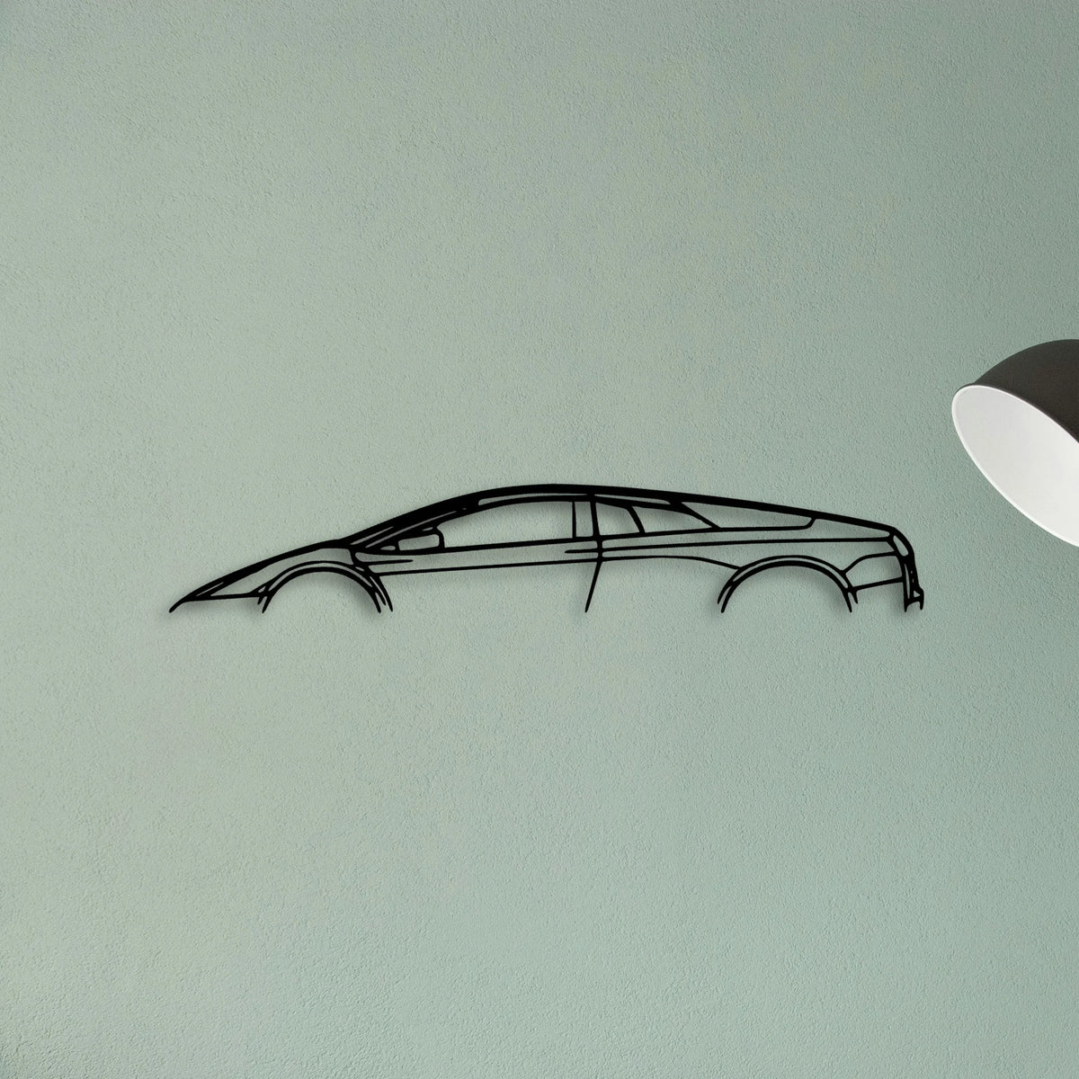 Murcielago 2007 Classic Silhouette Metal Wall Art - Tinvibe