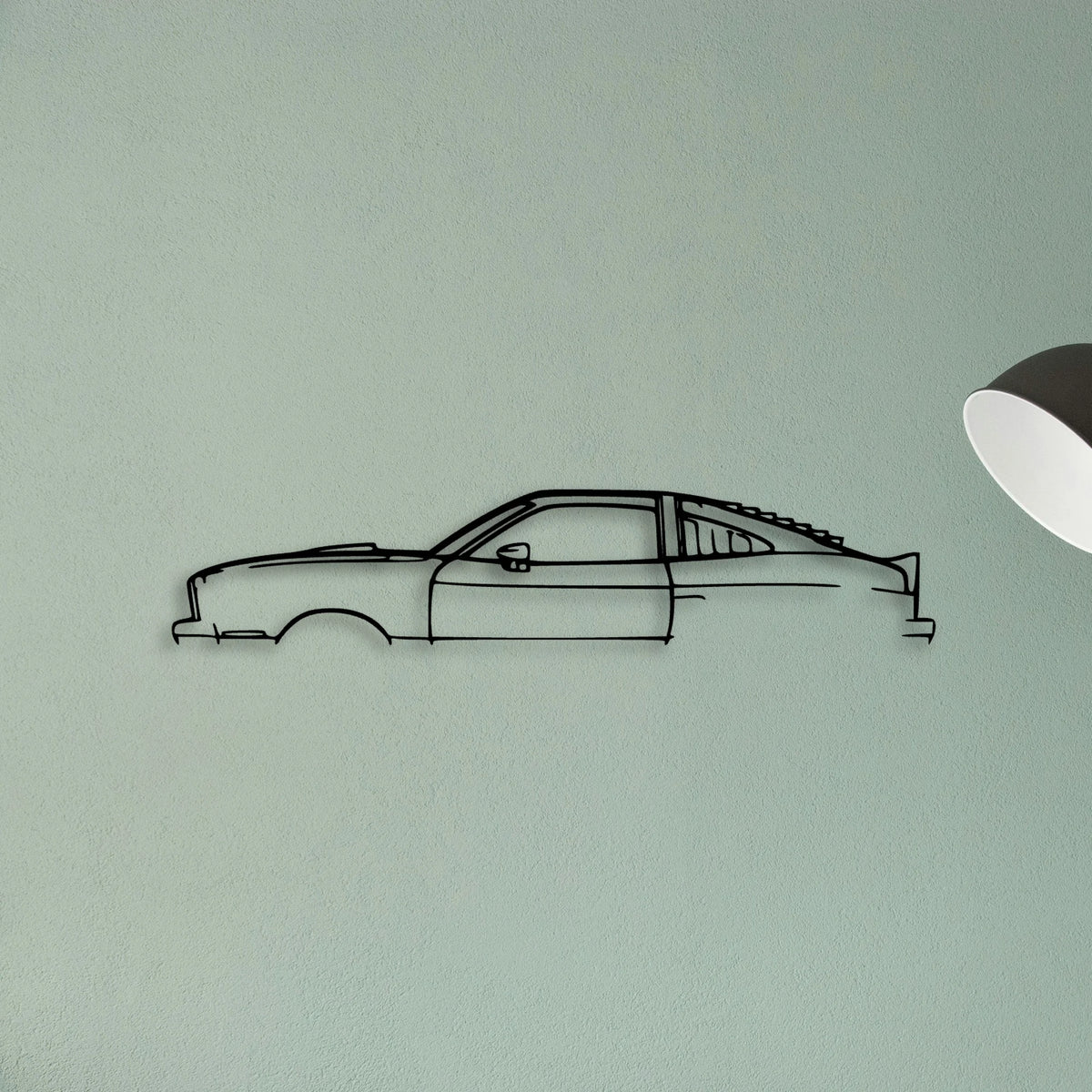 Mustang Cobra 1978 Classic Silhouette Metal Wall Art - Tinvibe