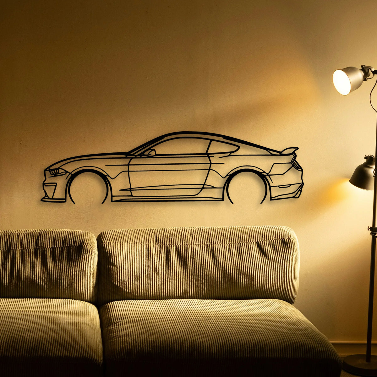 Mustang GT S550 3 Classic Silhouette Metal Wall Art - Tinvibe