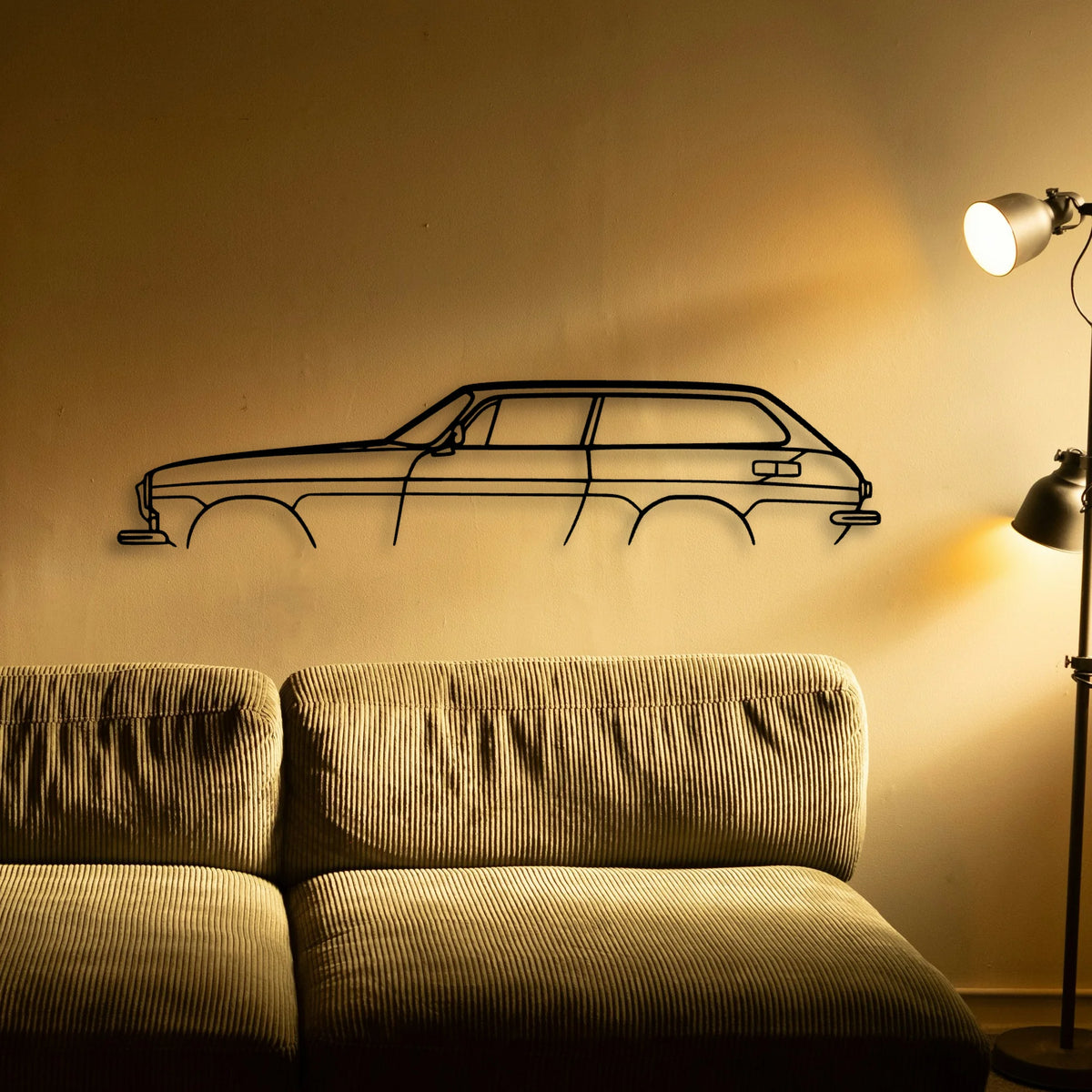 P1800 ES 1972 Classic Silhouette Metal Wall Art - Tinvibe