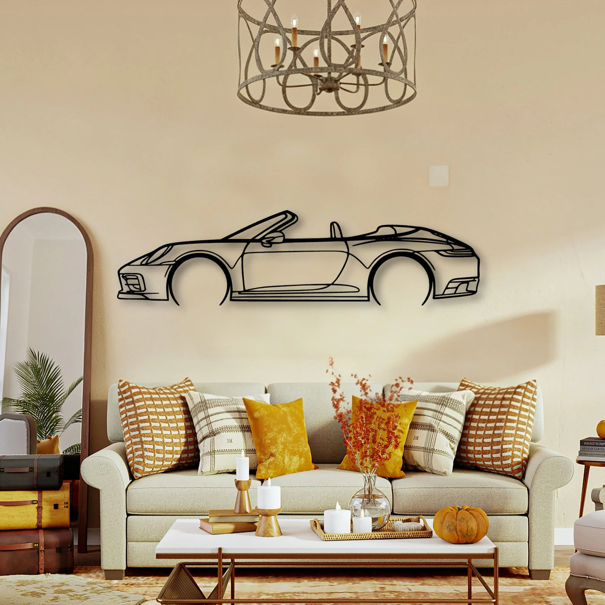 P Generation 8 Convertible Classic Silhouette Metal Wall Art - Tinvibe