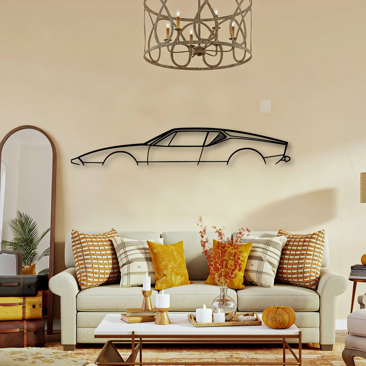 Pantera Classic Silhouette Metal Wall Art - Tinvibe