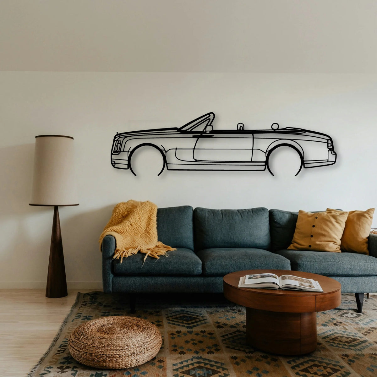 Phantom Drophead 2008 Classic Silhouette Metal Wall Art - Tinvibe