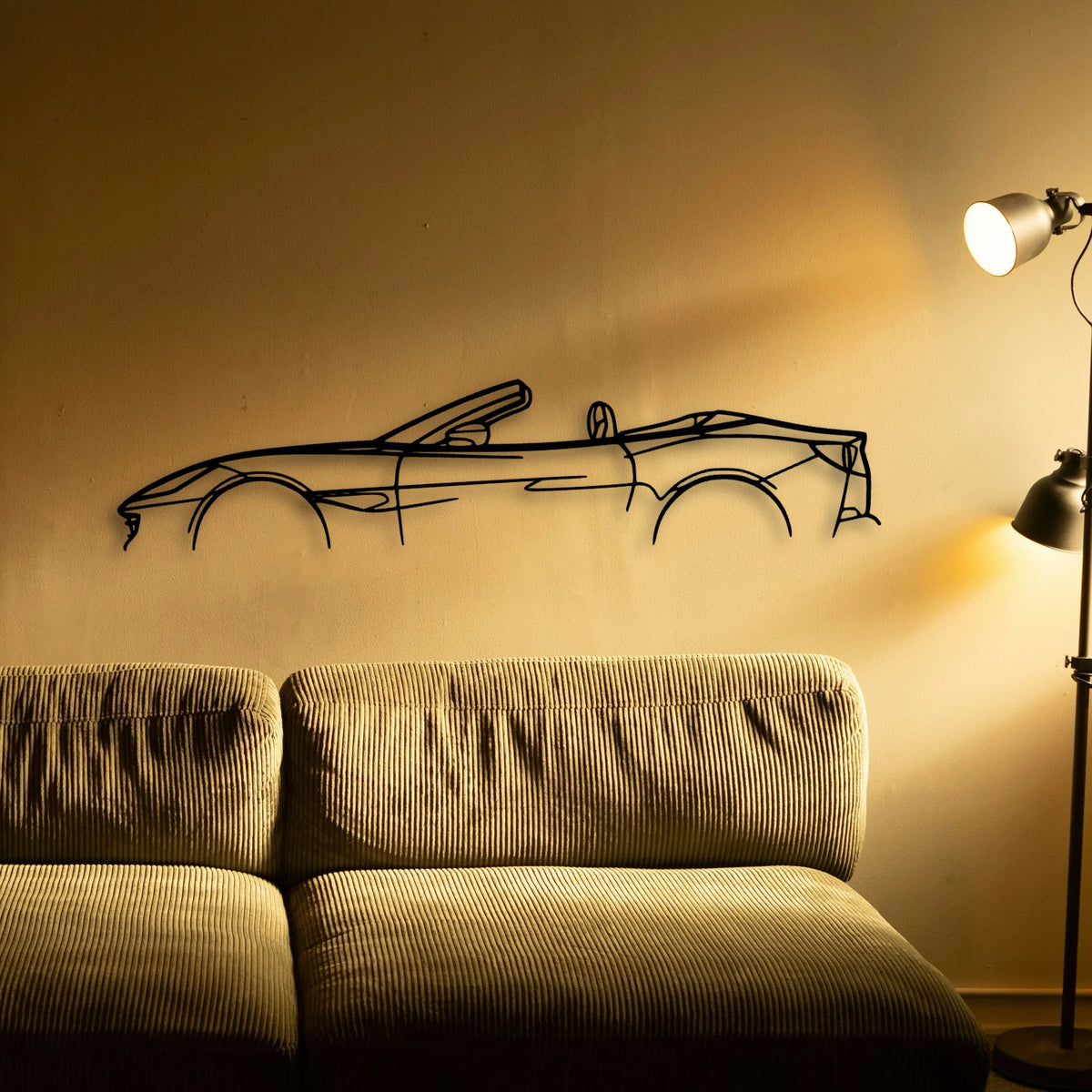 Portofino TOP Down Classic Silhouette Metal Wall Art - Tinvibe