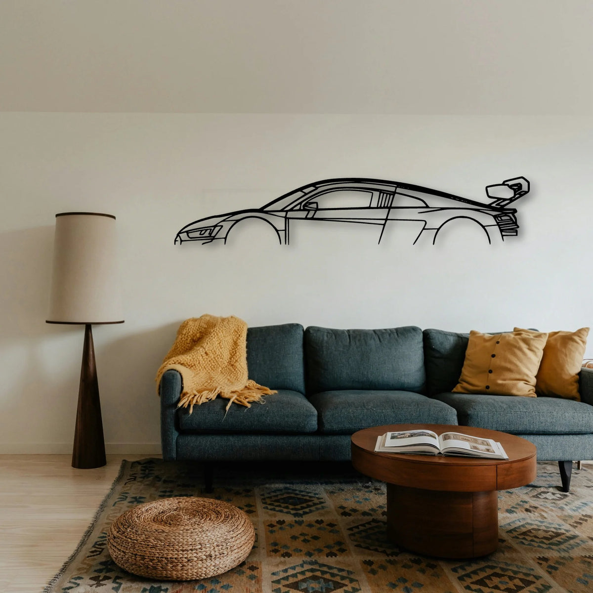 R8 LMS 2022 Classic Silhouette Metal Wall Art - Tinvibe