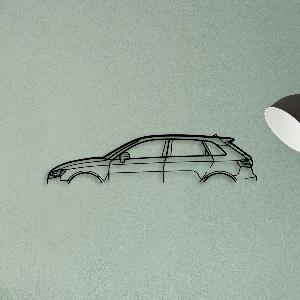 RS3 Sportback 2014 Classic Silhouette Metal Wall Art - Tinvibe