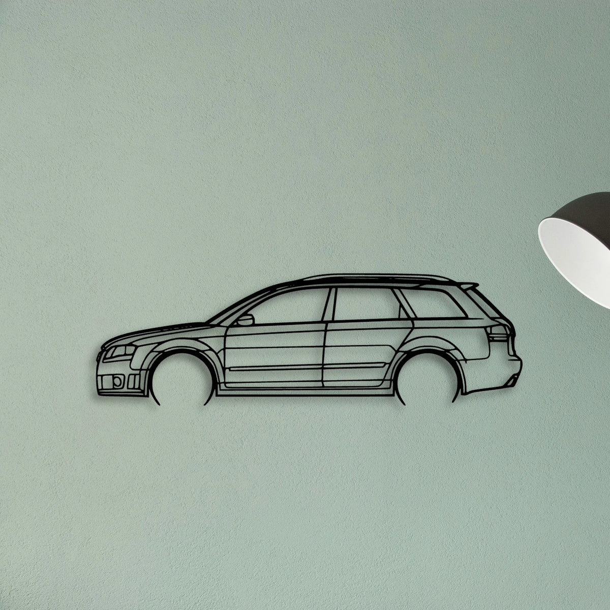RS4 Avant 2006 Classic Silhouette Metal Wall Art - Tinvibe