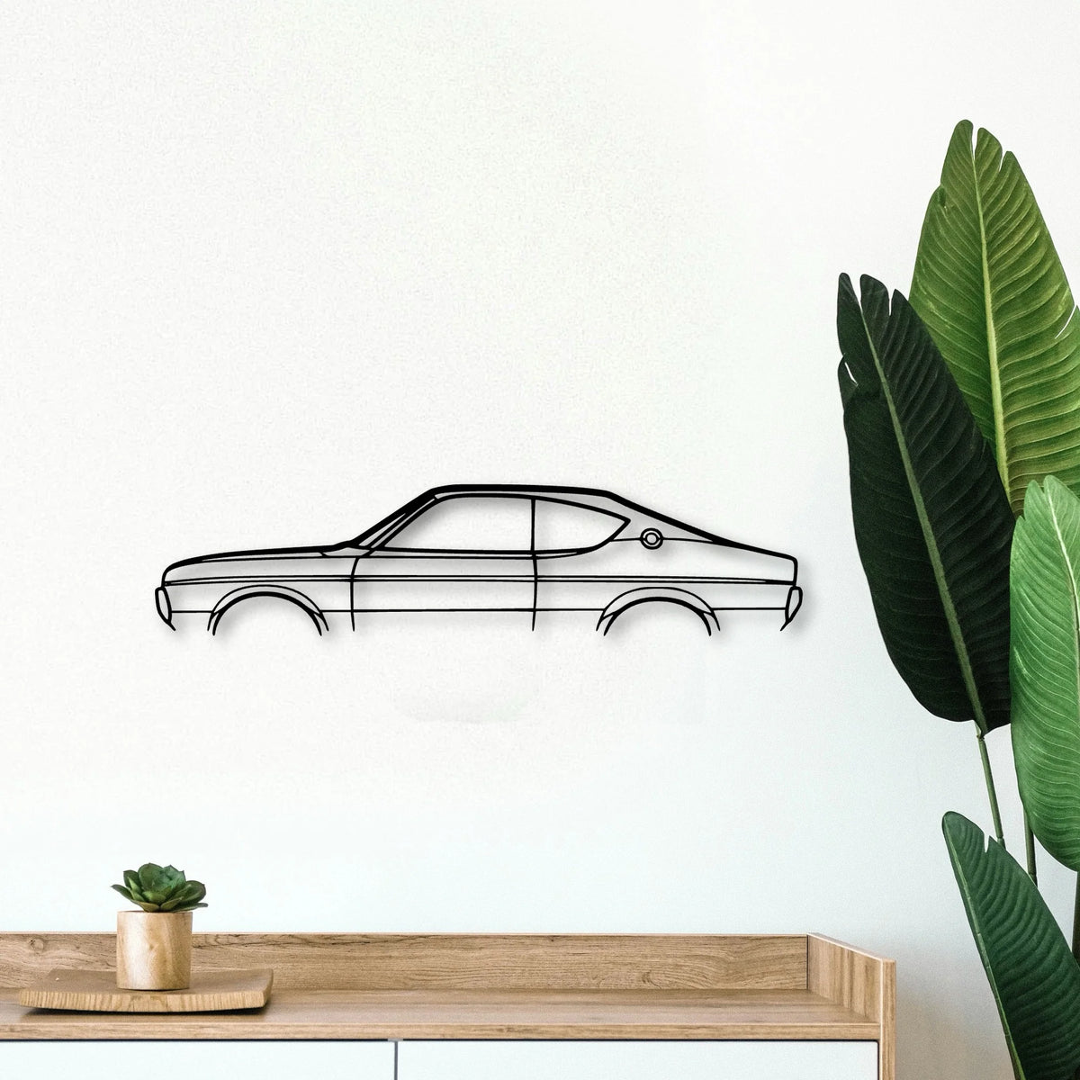 RX4 1974 Classic Silhouette Metal Wall Art - Tinvibe