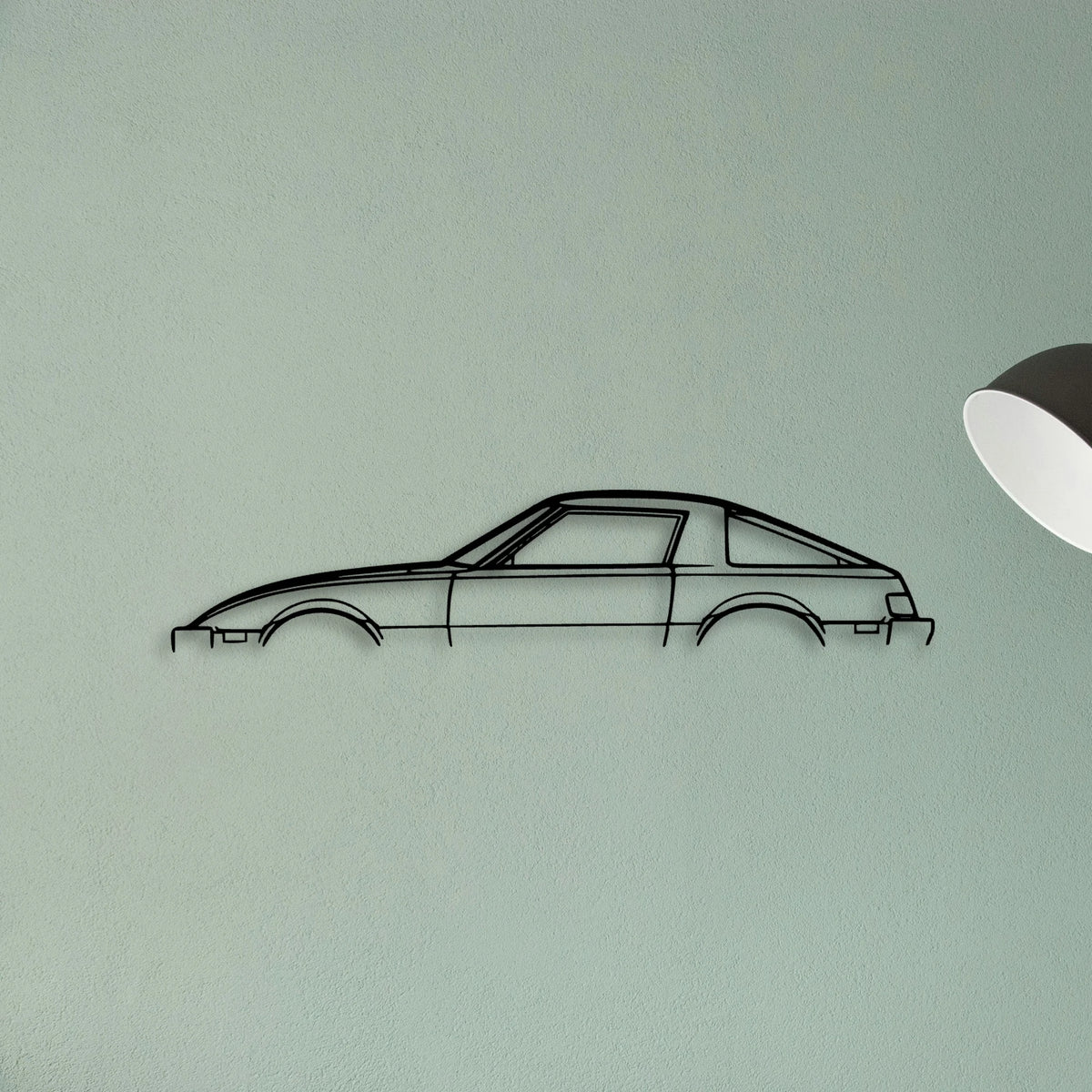 RX7 MK1 1978 Classic Silhouette Metal Wall Art - Tinvibe