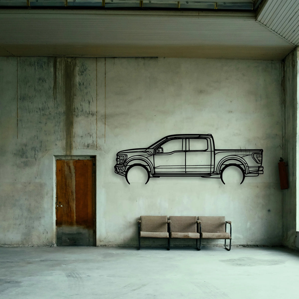 Raptor 2022 Classic Silhouette Metal Wall Art - Tinvibe