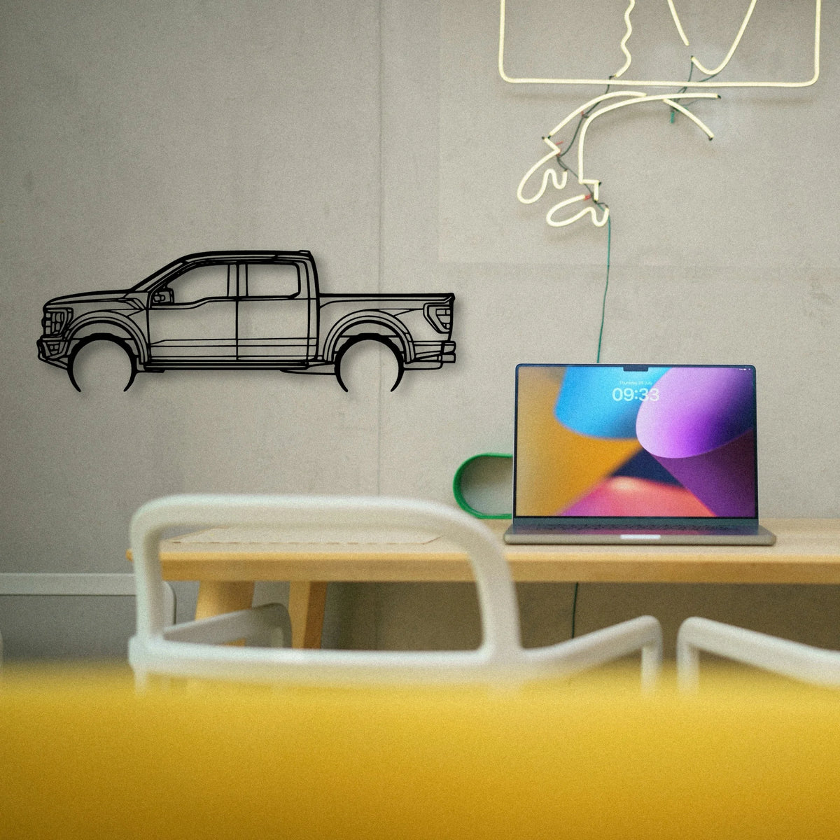 Raptor 2022 Classic Silhouette Metal Wall Art - Tinvibe