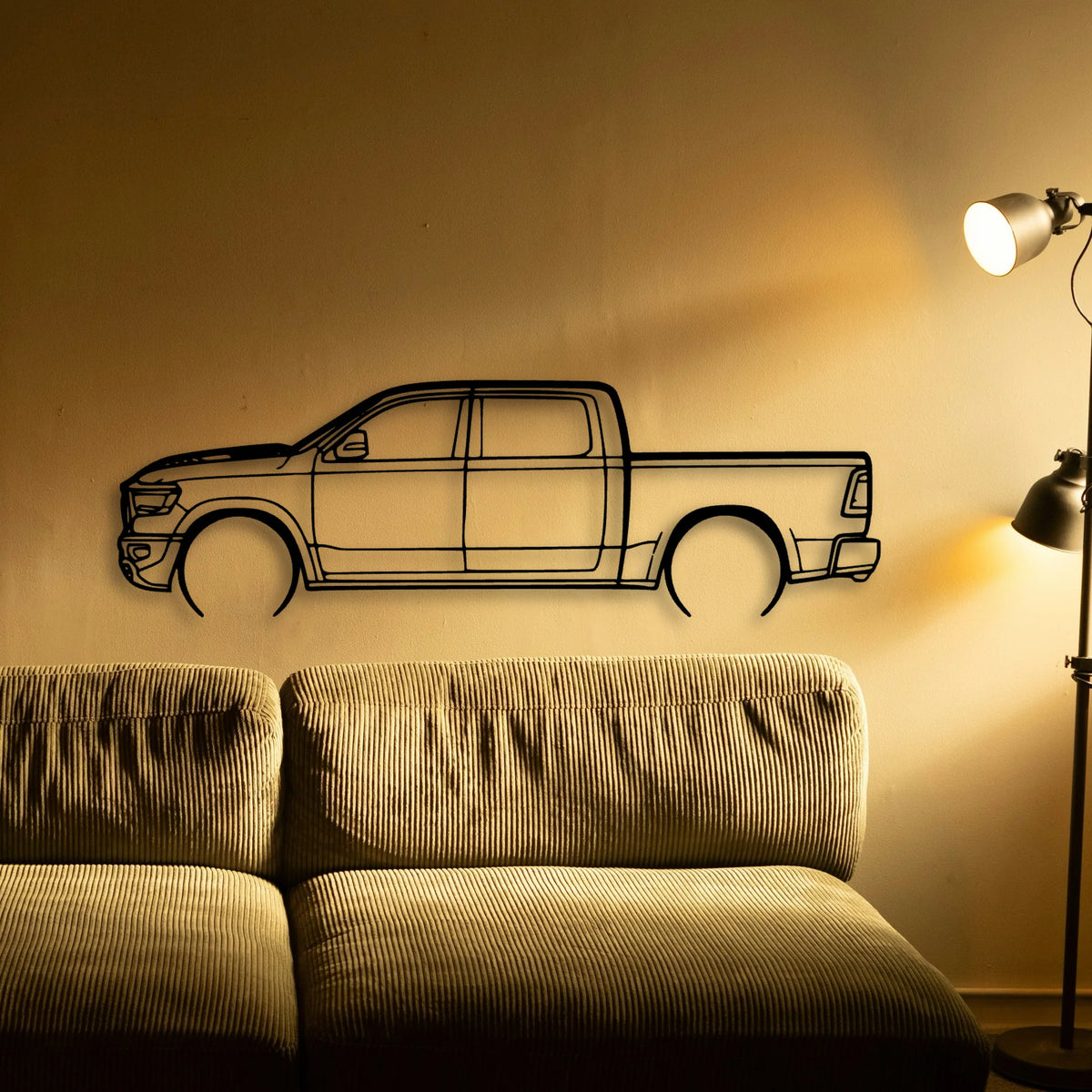Rebel Classic Silhouette Metal Wall Art - Tinvibe