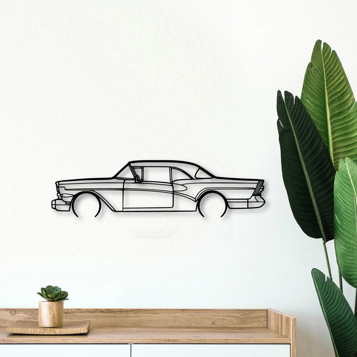 RIV 1957 Classic Silhouette Metal Wall Art - Tinvibe