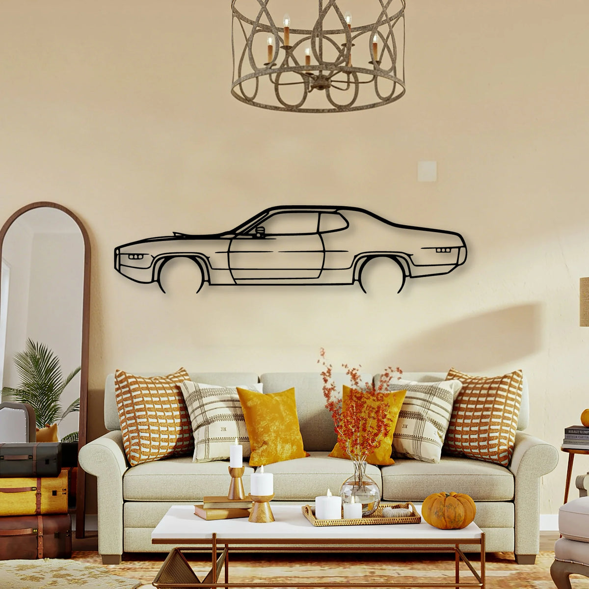 Roadrunner 1971 Classic Silhouette Metal Wall Art - Tinvibe