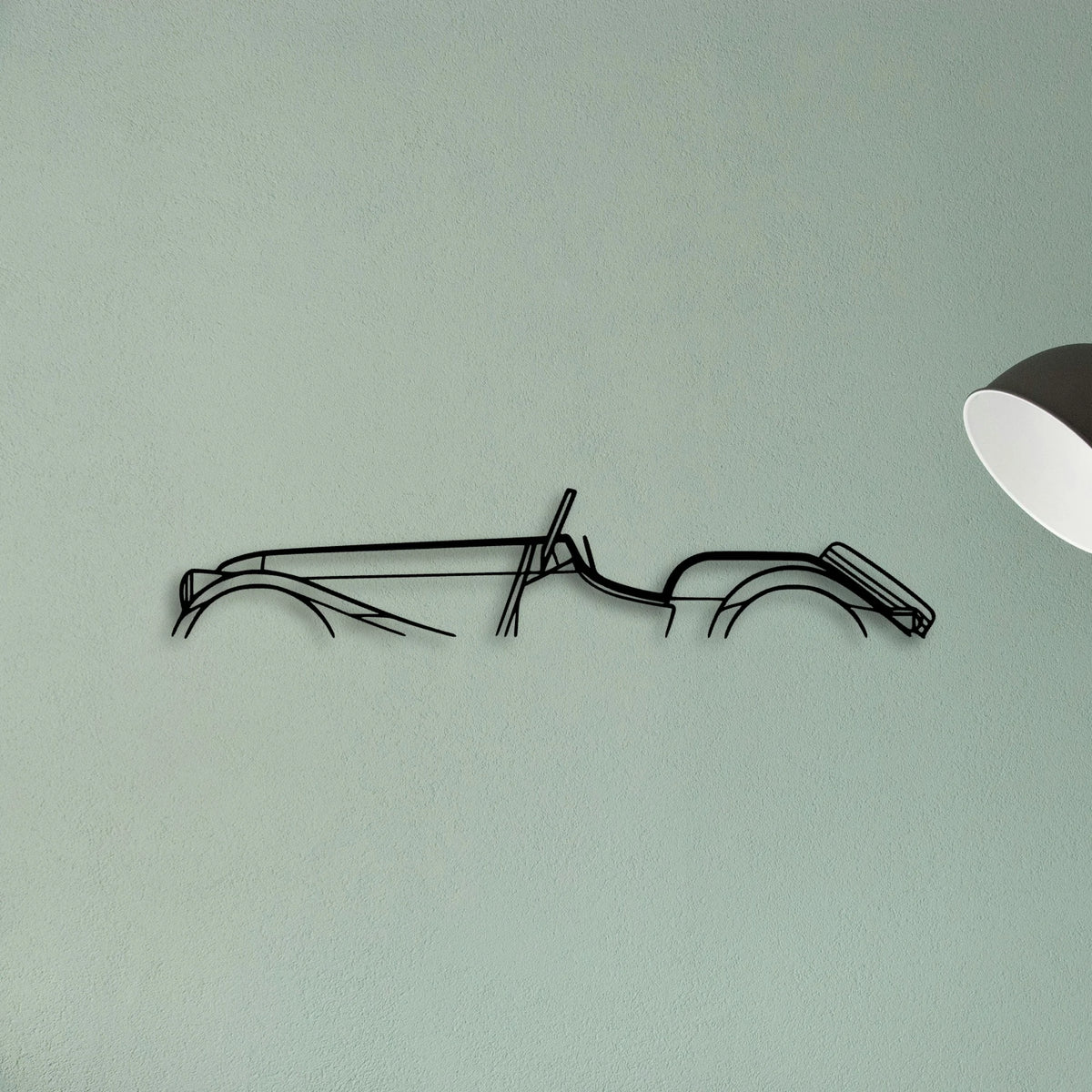 Roadster 3 7 2016 Classic Silhouette Metal Wall Art - Tinvibe