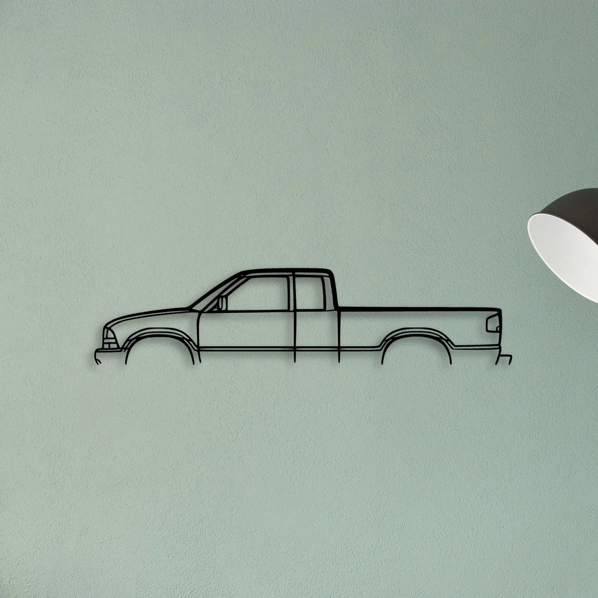 S10 2001 Classic Silhouette Metal Wall Art - Tinvibe