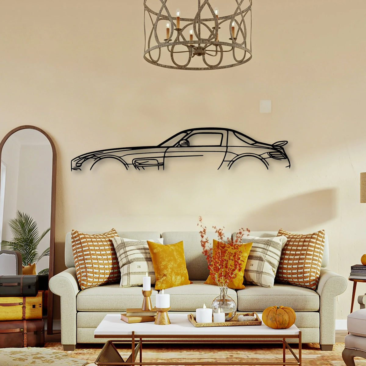 SLS AMG Classic Silhouette Metal Wall Art - Tinvibe