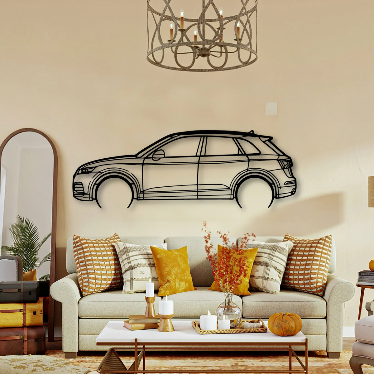 SQ5 2018 Classic Silhouette Metal Wall Art - Tinvibe