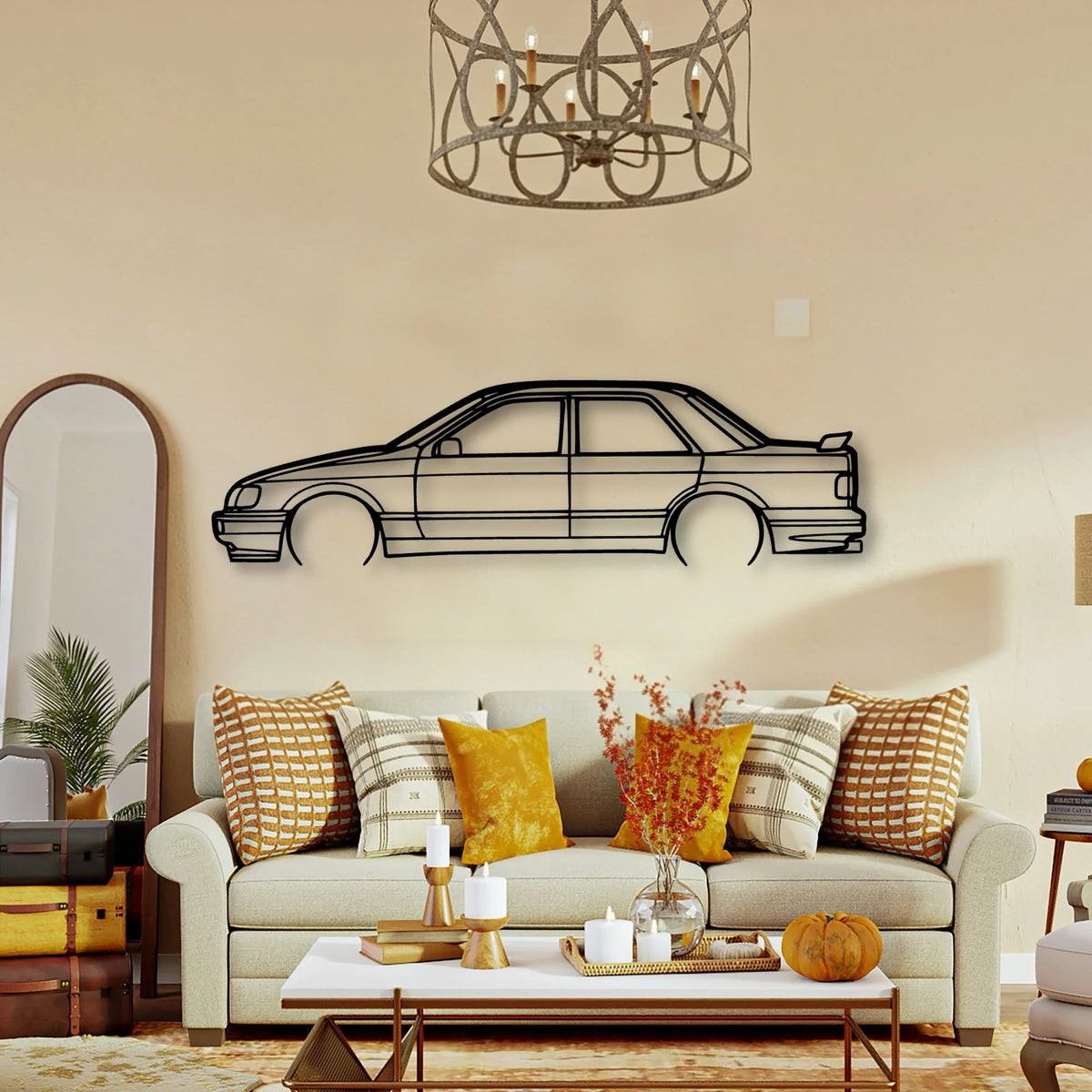 Sierra RS 1989 V2 Classic Silhouette Metal Wall Art - Tinvibe