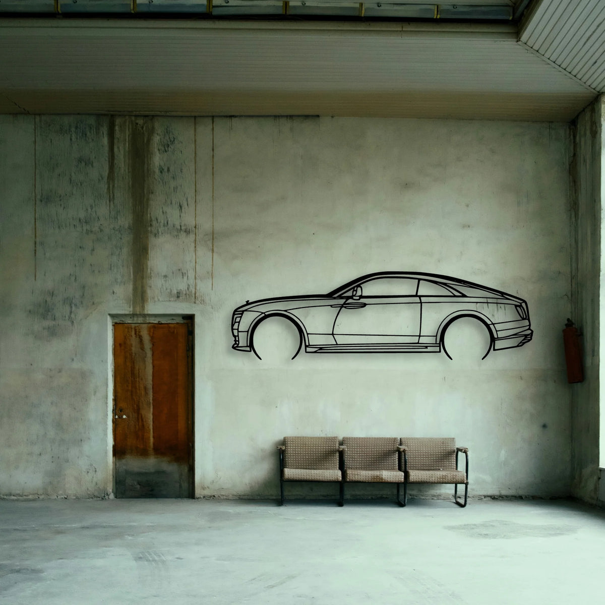 Spectre Classic Silhouette Metal Wall Art - Tinvibe