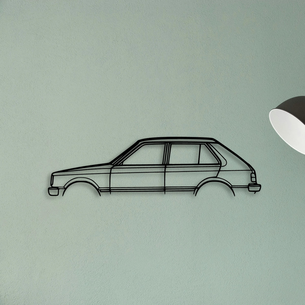 Starlet 1982 Classic Silhouette Metal Wall Art - Tinvibe