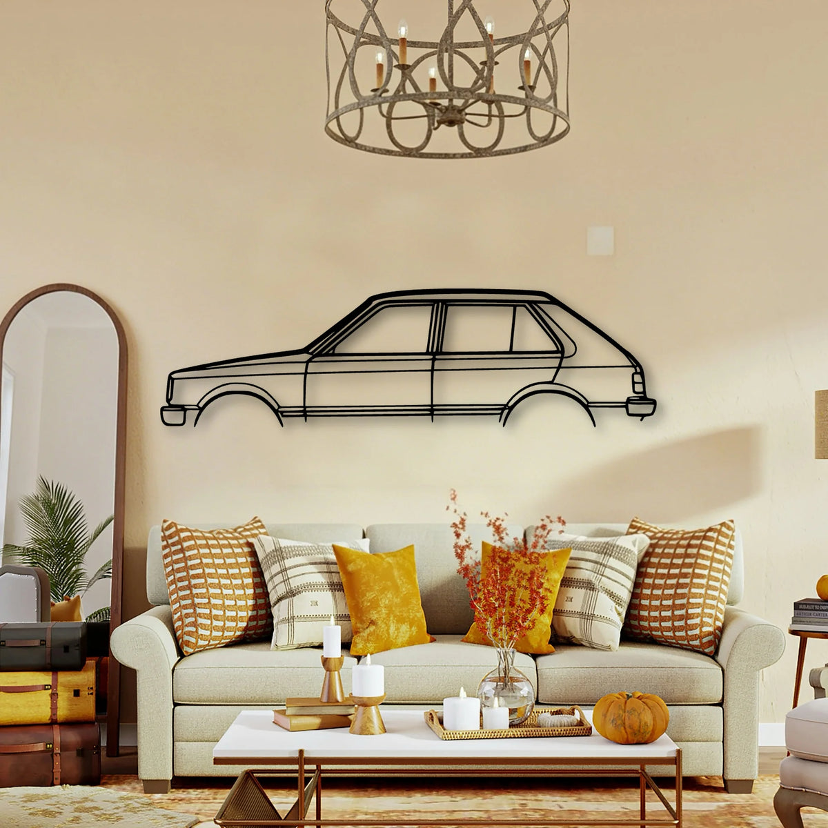 Starlet 1982 Classic Silhouette Metal Wall Art - Tinvibe