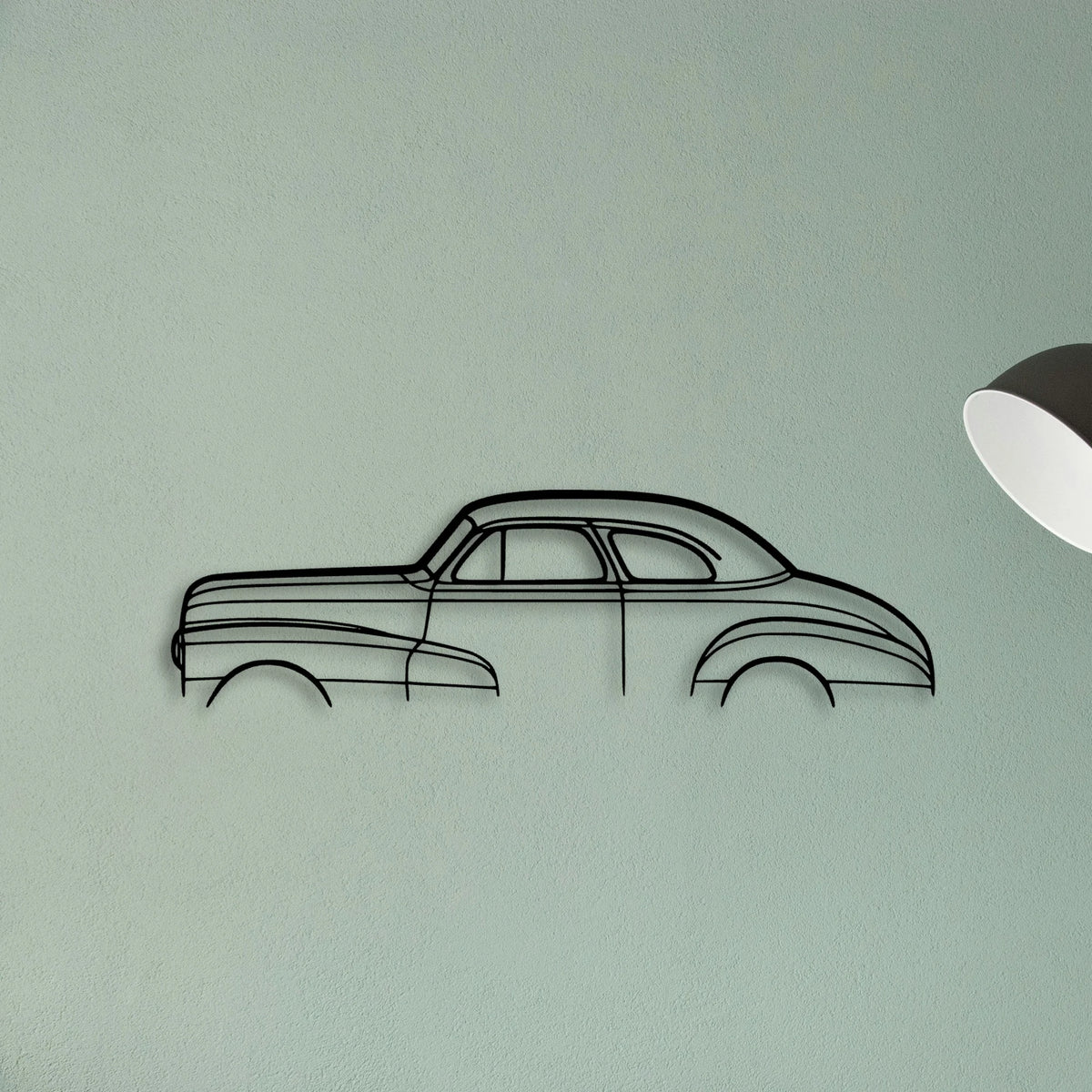 Stylemaster Coupe 1948 Classic Silhouette Metal Wall Art - Tinvibe