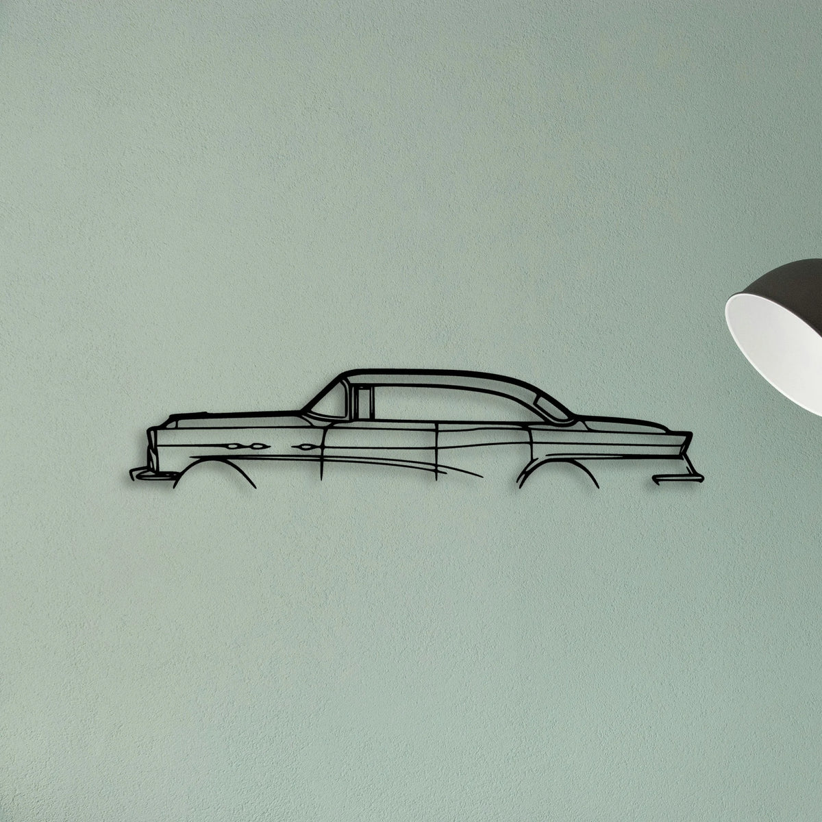 Super 1956 Classic Silhouette Metal Wall Art - Tinvibe