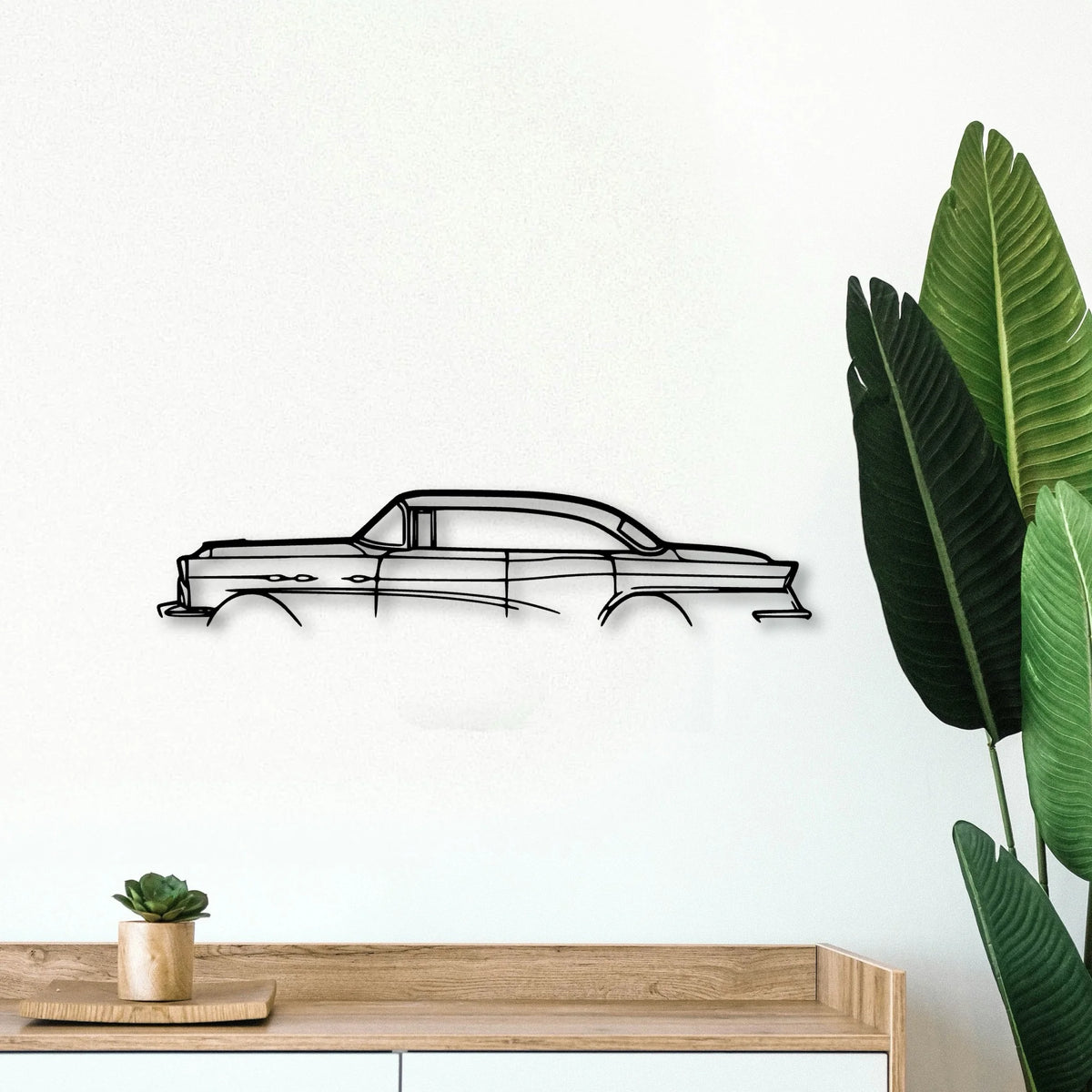 Super 1956 Classic Silhouette Metal Wall Art - Tinvibe
