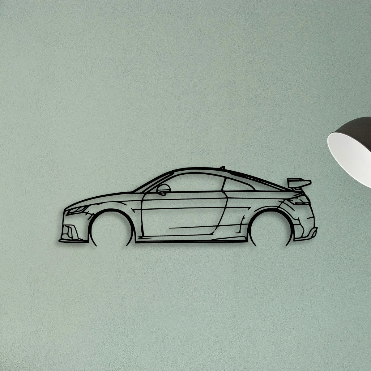 TT RS 2018 Classic Silhouette Metal Wall Art - Tinvibe