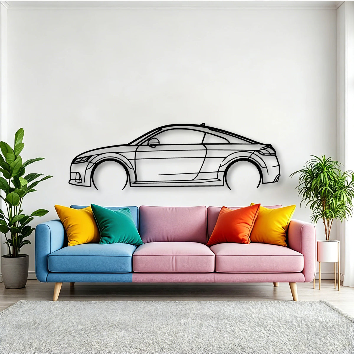 TTS 8S Classic Silhouette Metal Wall Art - Tinvibe