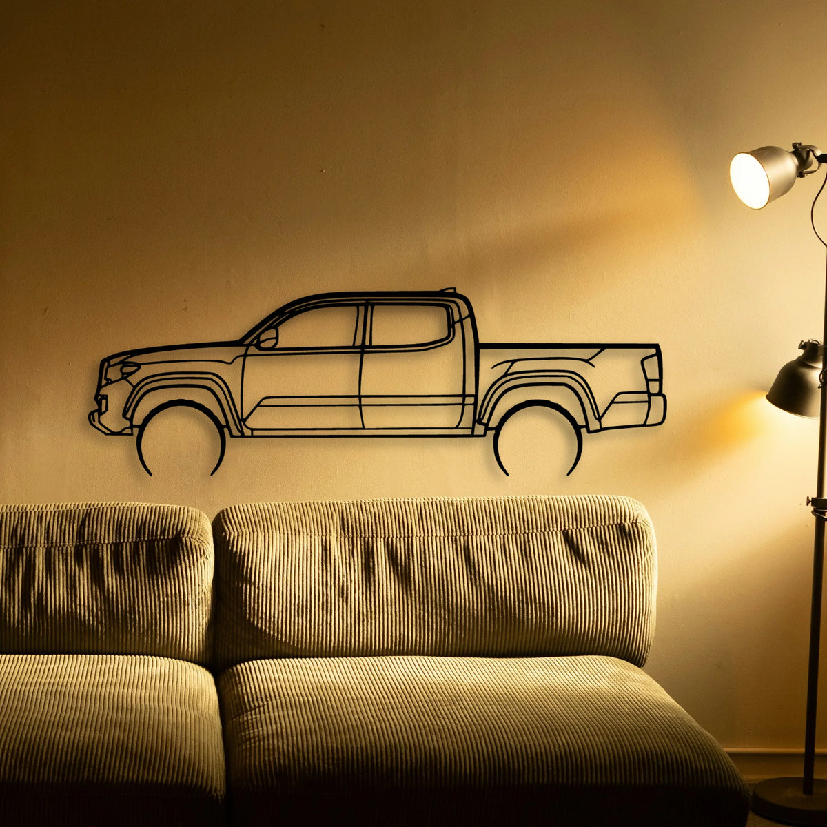 Tacoma Lunar Rock 2 Classic Silhouette Metal Wall Art - Tinvibe
