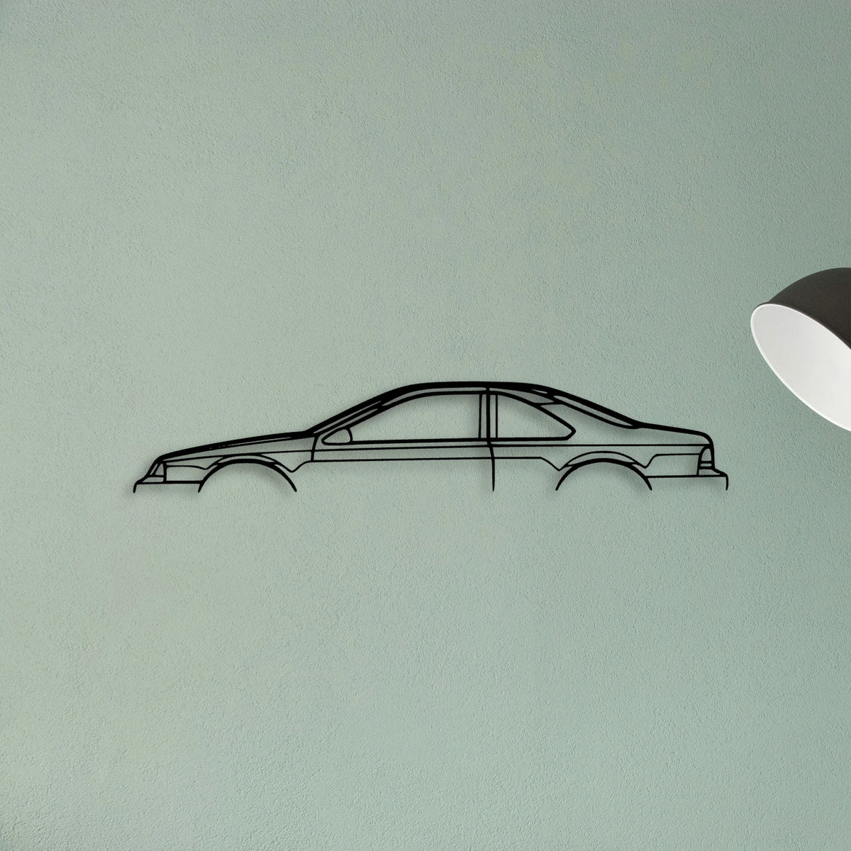 Thunderbird LX 1995 Classic Silhouette Metal Wall Art - Tinvibe
