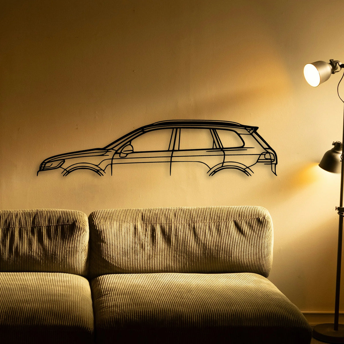 Touareg 2016 Classic Silhouette Metal Wall Art - Tinvibe