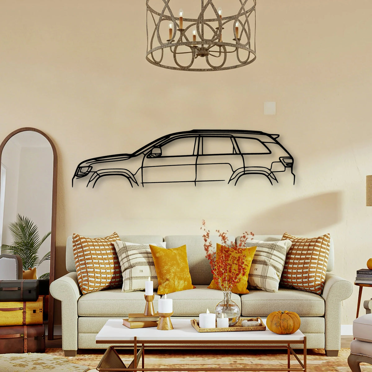 Trackhawk 2018 Classic Silhouette Metal Wall Art - Tinvibe