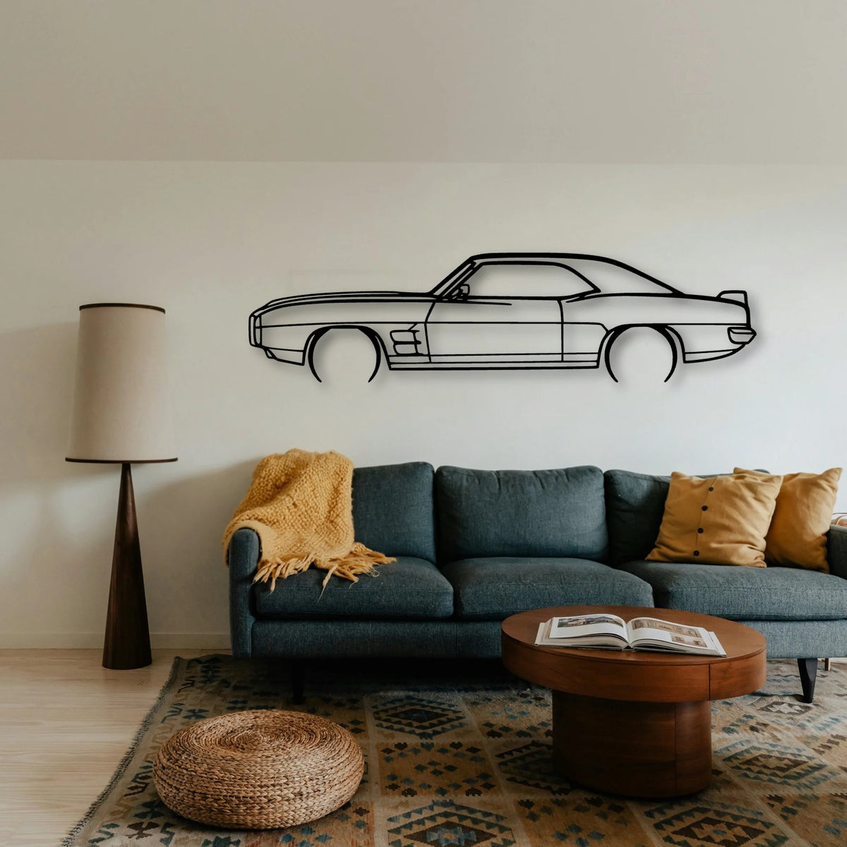 Trans AM 1969 Classic Silhouette Metal Wall Art - Tinvibe
