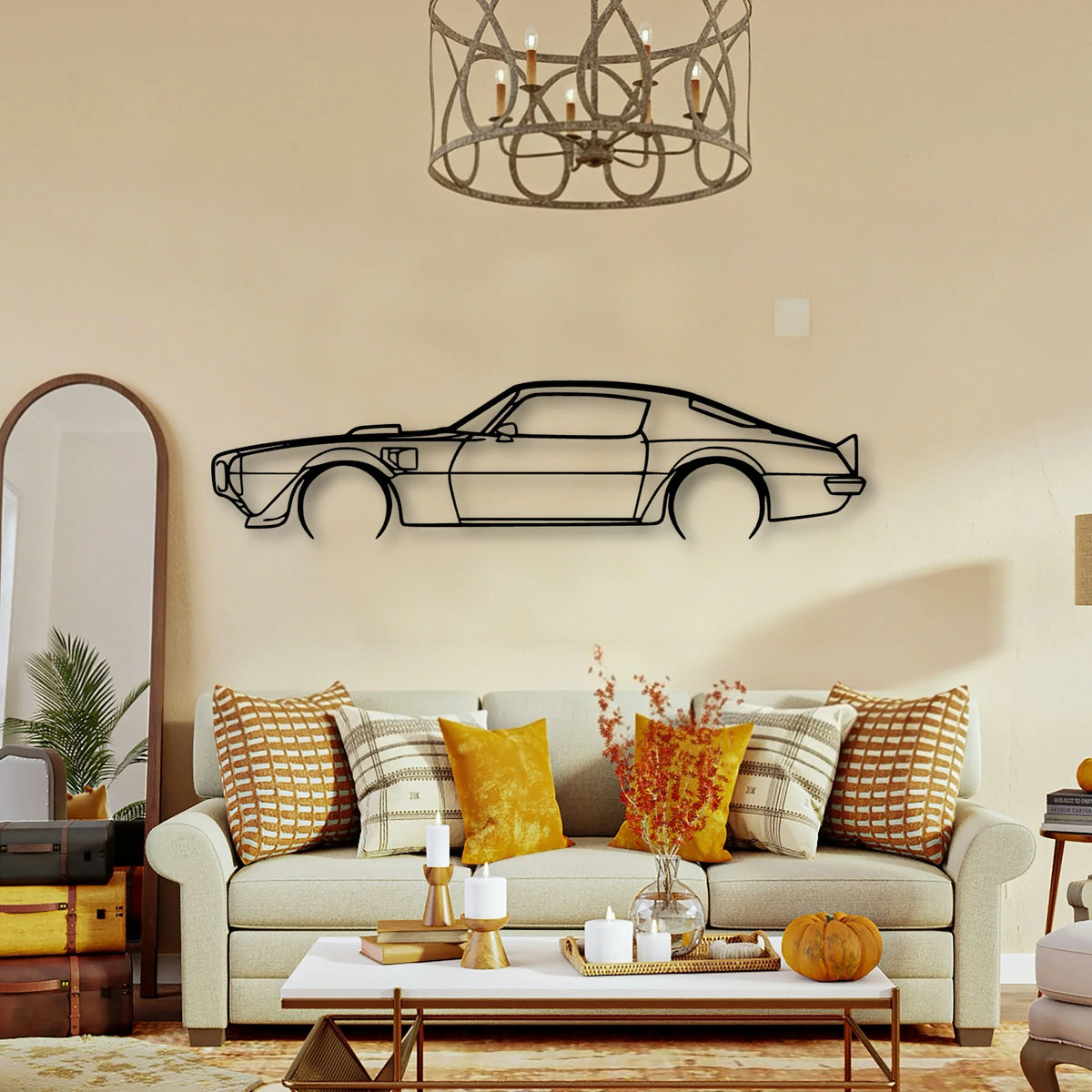 Trans AM 1970 Classic Silhouette Metal Wall Art - Tinvibe