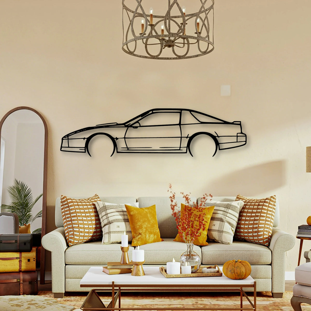 Trans AM 1983 Classic Silhouette Metal Wall Art - Tinvibe
