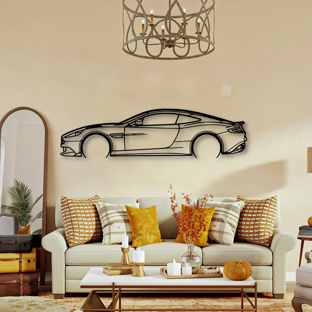 Vanquish S 2017 Classic Silhouette Metal Wall Art - Tinvibe
