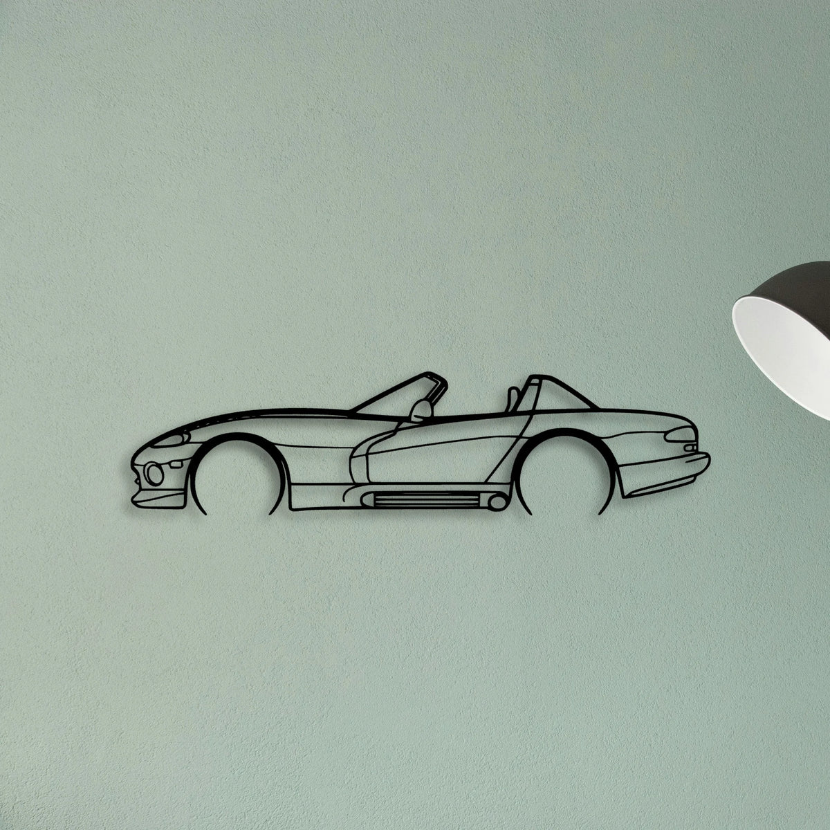 Viper 1993 RT10 Classic Silhouette Metal Wall Art - Tinvibe