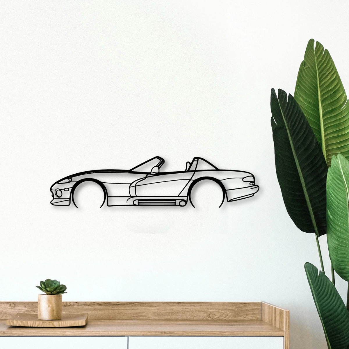 Viper 1993 RT10 Classic Silhouette Metal Wall Art - Tinvibe