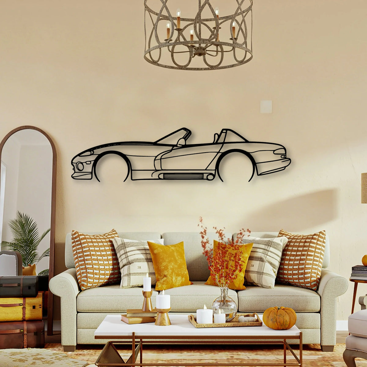 Viper 1993 RT10 Classic Silhouette Metal Wall Art - Tinvibe