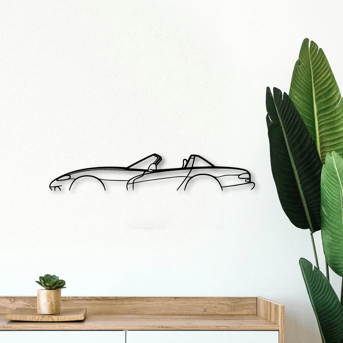 Viper RT 10 1994 Classic Silhouette Metal Wall Art - Tinvibe