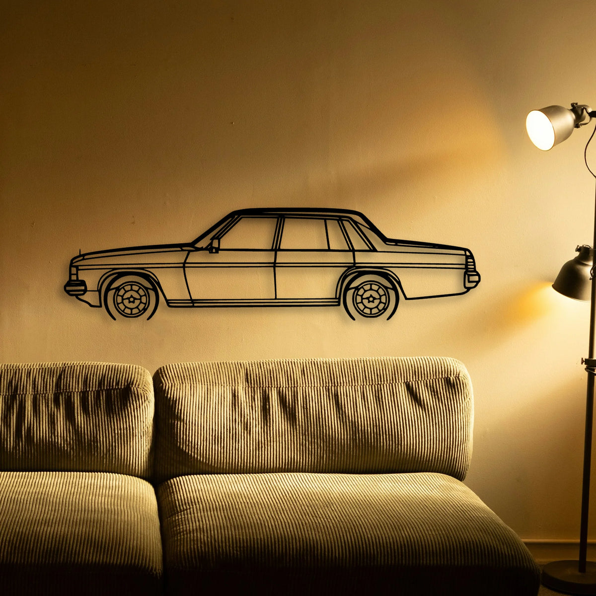 WB Caprice 1981 Classic Silhouette Metal Wall Art - Tinvibe