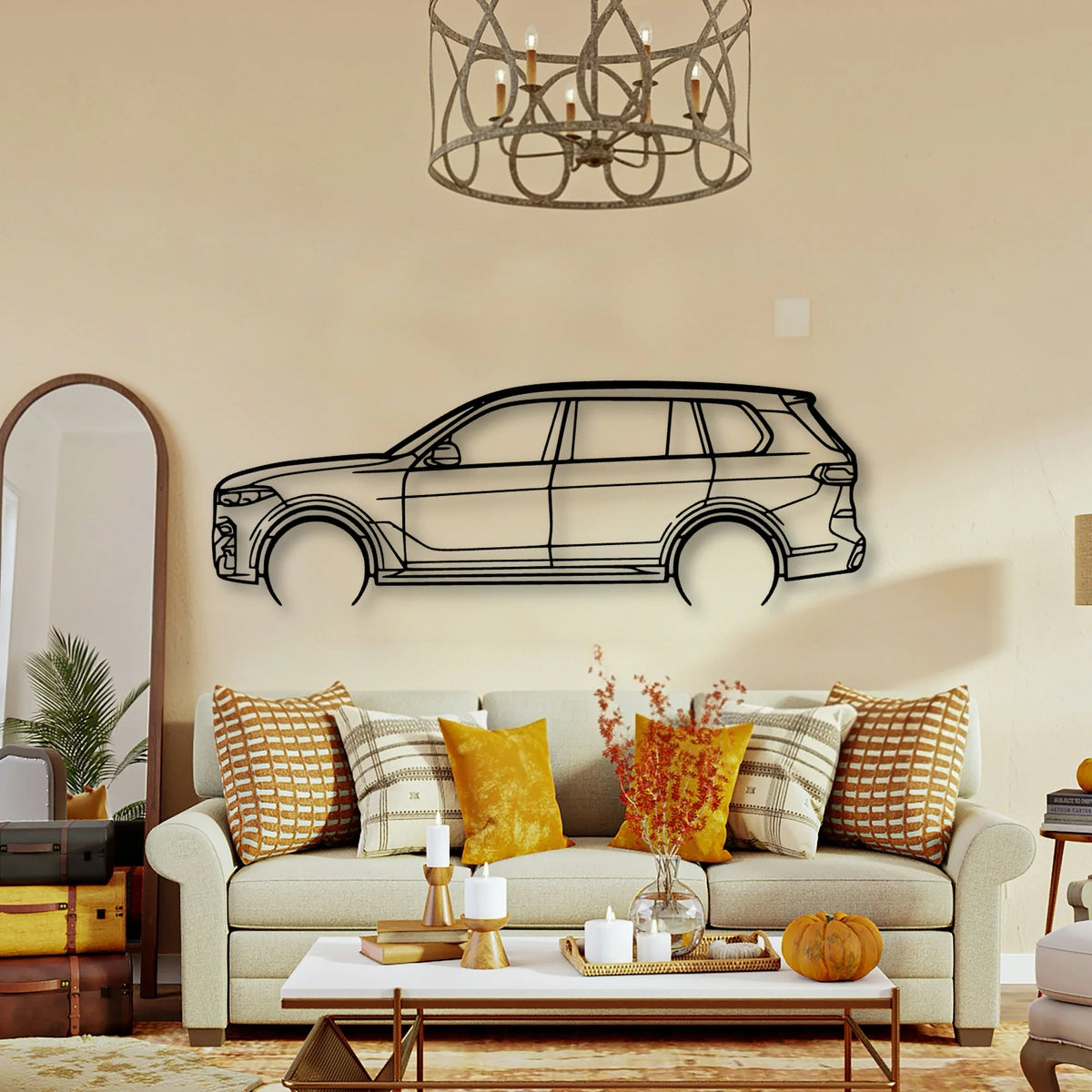 X7 2020 Classic Silhouette Metal Wall Art - Tinvibe