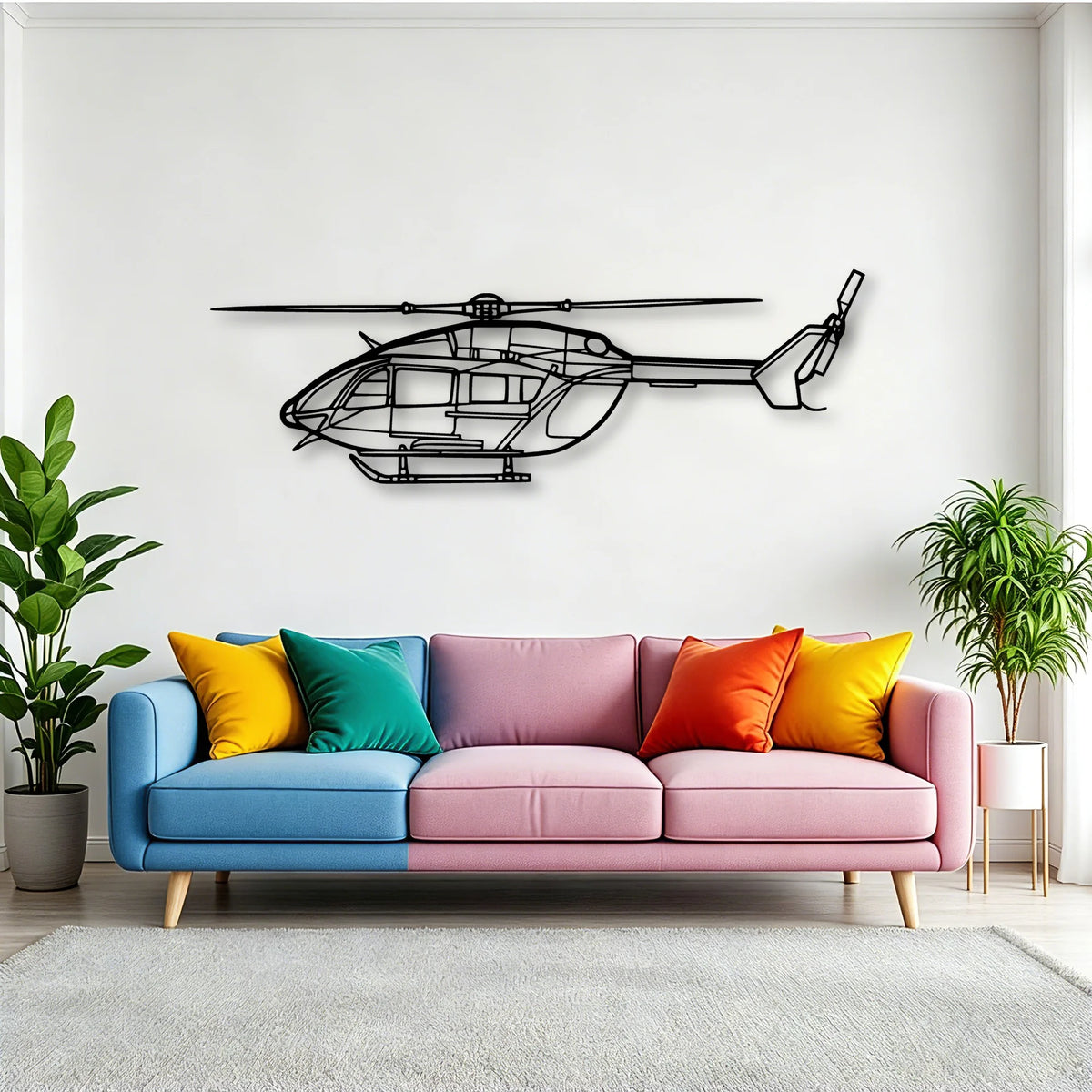 A300 600F Classic Aircraft Silhouette Metal Wall Art - Tinvibe