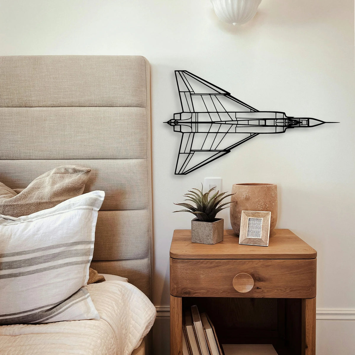 A320 Classic Aircraft Silhouette Metal Wall Art - Tinvibe