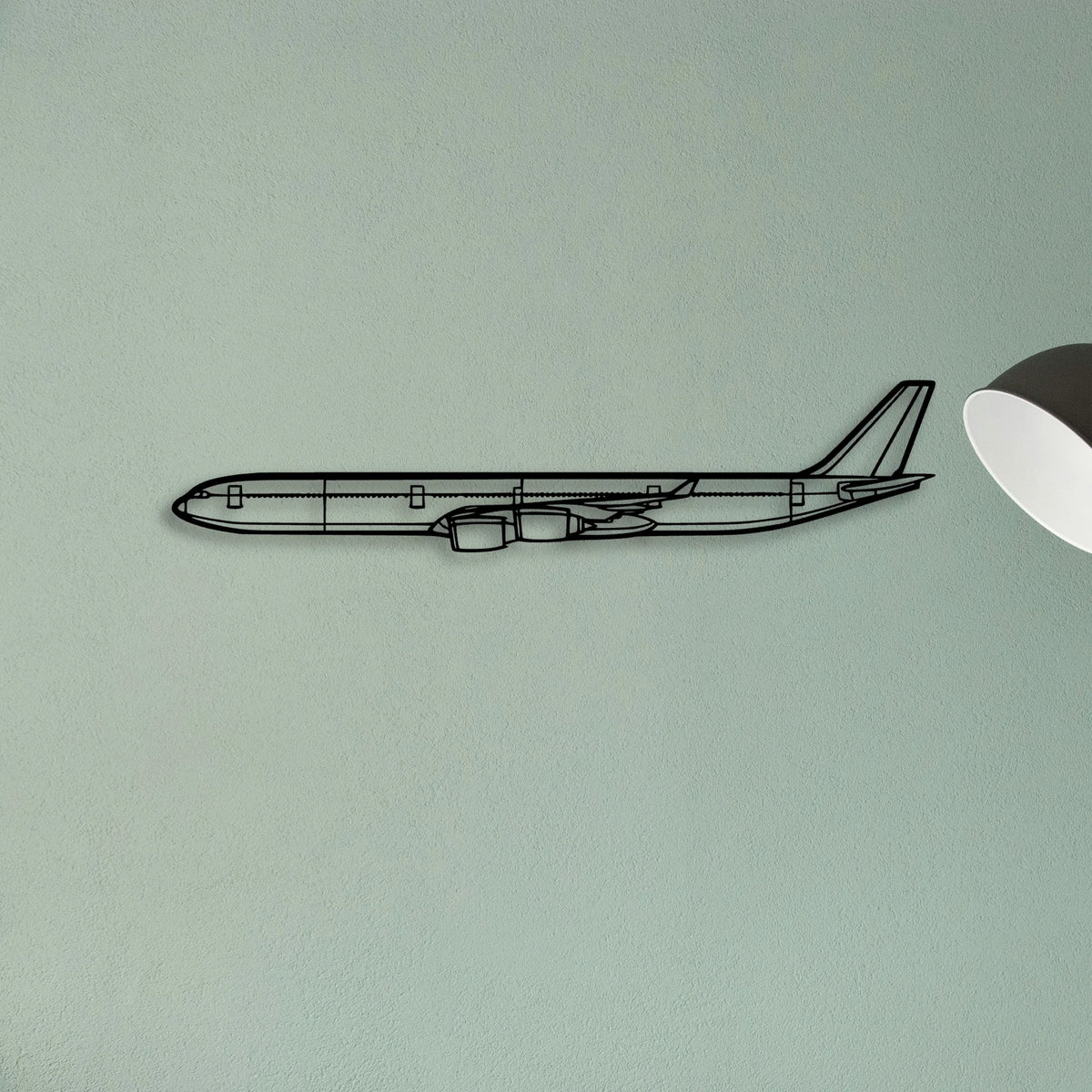 A340 600 2 Classic Aircraft Silhouette Metal Wall Art - Tinvibe