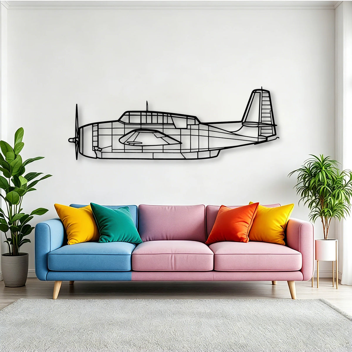 A400M Atlas Classic Aircraft Silhouette Metal Wall Art - Tinvibe